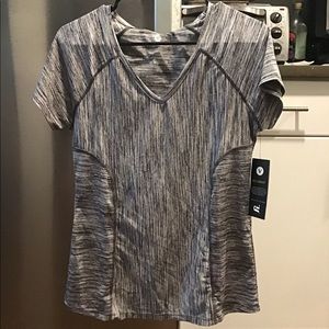 Grey athletic top